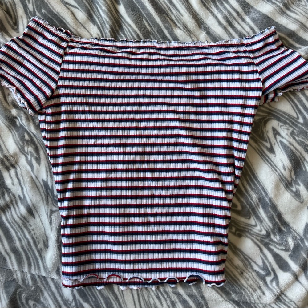 Off the shoulder crop top